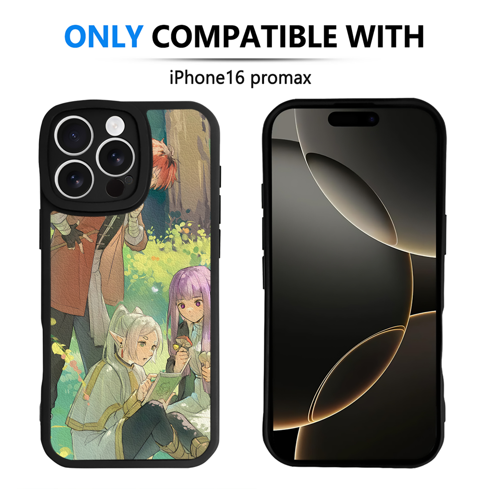 （画像用） 葬送のフリーレン Frieren 【iPhone 16シリーズ対応】シリコンスマホケース（レザー調） 材質：シリコン